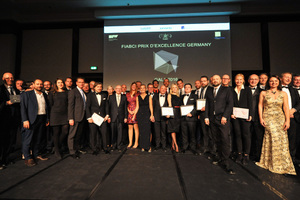  So war es im vergangenen Jahr: Gruppenfoto mit allen Preisträgern des FIABCI Prix d’Excellence Germany 2016 