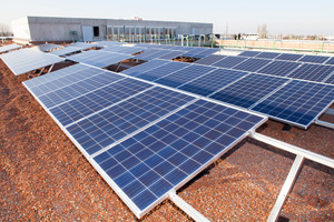  Blick auf die installierte Photovoltaikanlage 