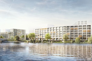  Die beiden Gebäude mit dem Namen „QH Crown“ werden von gmp Architekten, Gerkan, Marg und Partner gestaltet. Hier ist auf 35.600 bzw. 29.600 m² Gesamtfläche eine Mischung aus Wohnungen und Gewerbe vorgesehen 