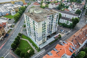  Das Gebäude vor der Sanierung. Es befindet sich am Eingang zum Hanauer Freigericht-Viertel 