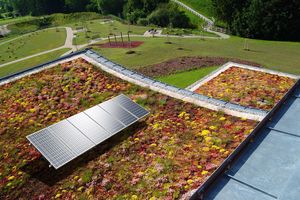  Gründächer und PV-Anlagen sind langfristige Nutzungen. Deshalb müssen Dachabdichtung und Wärmedämmung hochwertig sein 