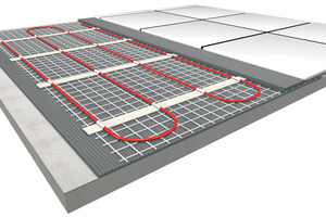  Die elektrische Fußbodenheizung steht in zahlreichen Varianten zur Verfügung. Häufig kommen Heizmatten zum Einsatz 