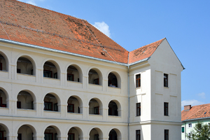  Das ehemalige Landesschülerheim „Dominikanerkaserne“ in Graz ist heute ein modernes Studentenwohnheim 