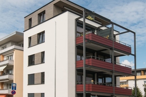  Fünfgeschossiger Holzbau mit Holzfaserdämmung in Lörrach 