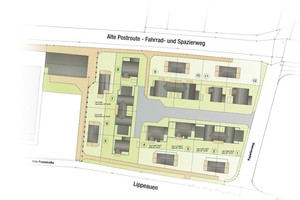  Lageplan –Gutshof mit Hauptallee 