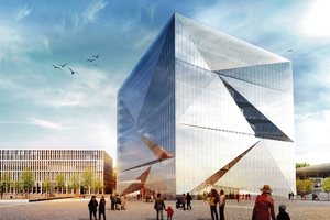  Als Smart Commercial Building zeigt cube berlin wie Bürogebäude mithilfe künstlicher Intelligenz denken lernen.  