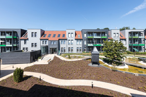  Altenheim, sozialer Wohnungsbau und frei finanziertes Wohnen in einem Block 