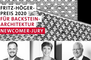  Keyvisual des Newcomer-Awards mit der Jury (v.l.n.r.): Nick Chadde, Isa Fahrenholz und Benedikt Hotze 