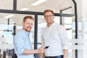  Das Gründer-Team der REOS GmbH: Tom Leppin (links) und Kjell Ole Kröger. 