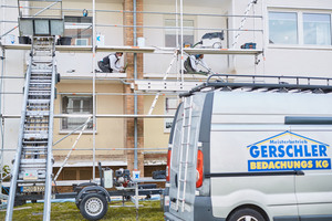  Die Balkone eines Mehrfamilienhauses in Garbsen wiesen Durchfeuchtungsschäden auf  