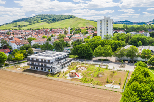  Fellbach im schönen Remstal: Für die neue Kita und Fachschule des Trägers Konzept-e in Modulbauweise wurden  ehemalige Landwirtschaftsflächen in Baugrund umgewandelt 