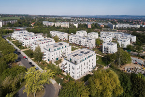  Bei der Kräutersiedlung in Dresden kamen großformatige KS-Planelemente zum Einsatz, um bezahlbaren, hochwertigen und modernen Wohnraum zu schaffen 