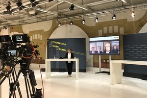  Einblick in das Studio Bund während des Livestreams 