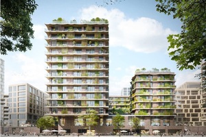  Mit ihrem Pilotprojekt in Hamburg entwickelt die Landmarken AG in Zusammenarbeit mit kadawittfeldarchitektur das erste Wohnhochhaus Deutschlands nach dem Cradle to Cradle-Prinzip  