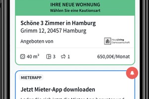  Mit dem Einzugsassistenten können Wohnungsunternehmen ihre neuen Mieter unmittelbar nach Vertragsunterschrift digital an die Hand nehmen 