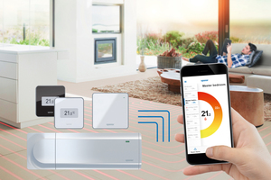  Die Raumtemperaturregelung Uponor Smatrix Pulse steuert die Heizung und Kühlung sehr effektiv. Die Produktreihe Smatrix Pulse überzeugt darüber hinaus mit ihren Smart-Home-Funktionen 