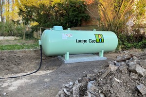  Der 4.850 Liter fassende Flüssiggastank  