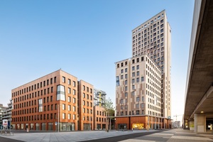  In der Seestadt Aspern in Wien entsteht mit dem HoHo das zweithöchste Holzgebäude weltweit 