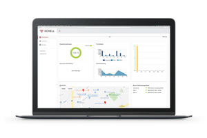  Mit SMART.SWS, der Ergänzung des Wassermanagement-Systems, lassen sich Analysedaten online abrufen, Statusmeldungen und Auswertungen gebäudeübergreifend prüfen sowie Einstellungen vornehmen 