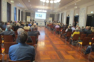  Blick in den Plenarsaal auf der letzten Tagung mit Präsenz 2019. 