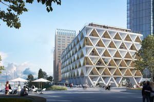  Bei The Cradle in Düsseldorf wird erstmals die BIM-Methode mit dem Cradle to Cradle-Designprinzip verknüpft. Nach seiner Fertigstellung wird das Gebäude zum Materiallager  