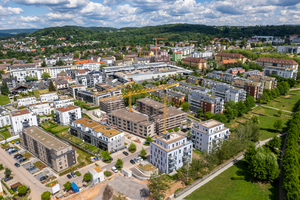  Die „Spessart-Gärten“ in Aschaffenburg sind der zuletzt freigegebene Teil der Konversionsliegenschaft „Travis Park“ 