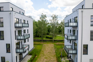  Vor allem im Wohnungsbau hat die Modulbauweise ein sehr hohes Potenzial, weil sie mit Schnelligkeit, Qualität und dennoch individuellen Entwürfen punktet. Beispiel: dieses Wohngebäude für die Bundesanstalt für Immobilienaufgaben in Aschaffenburg 