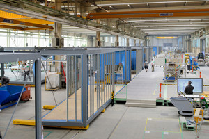  Gehört zu den Branchenführern: Seit über 50 Jahren produziert ALHO, das europaweit rund 1.200 Mitarbeiter beschäftigt, modulare Gebäude 