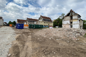  Zu schlechte Qualität: Der Rückbau der zwischen 1952 und 1957 erbauten Mehrfamilienhäuser der Baugenossenschaft Langen erfolgte mangels Materialqualitäten ohne sie wiederzuverwenden 