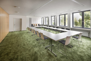  Ressourcensparend bis ins Detail: Das Gebäude erhielt ein LED-Beleuchtungskonzept. 