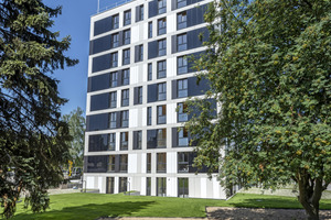  Ein Hingucker: der neungeschossige Holzhybridbau in Weißenthurm in der Nähe von Koblenz 