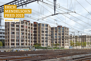 „Gleistribüne“ Wohn- und Geschäftshäuser, Esch Sintzel GmbH, Architekten ETH BSA SIA, Winner Gold Wohnungsbau / Geschosswohnungsbau 