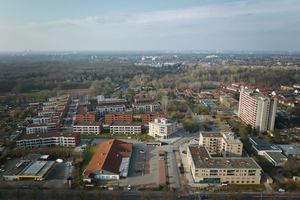  Drei der Gebäude von TCHOBAN VOSS ARCHITEKTEN bilden eine Eingangssituation für das Quartier. Ein viertes befindet sich im hinteren Teil 