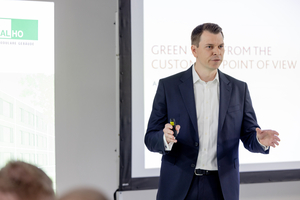  Felix Schmitz, CEO der Kloeckner Metals Germany GmbH, erläuterte die Strategie des Unternehmens hinsichtlich Green Steel 
