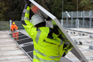  In puncto Wertschöpfung, Lieferketten, Transportwege und Nachhaltigkeit sieht Goldbeck bei in Europa hergestellten Photovoltaikkomponenten klare Vorteile 