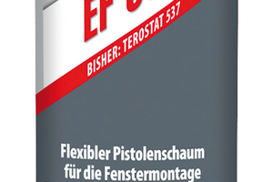  Der Fenstermontageschaum TEROSON EF 537 erfüllt bei einer Fugentiefe von 20 mm bereits die SSK 4. Zu verdanken ist das seiner mikrofeinen Schaumzellstruktur 