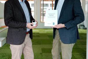  Kooperieren: GdW-Präsident Axel Gedaschko (links) und Dr. Dirk Then, CEO der noventic group  