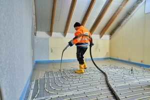 Ideal zur Bodensanierung mit Fußbodenheizung im Bestand: der Heizestrich weber.floor 4180 