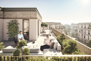  Alle Wohneinheiten verfügen über Terrassen oder Balkone 