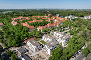  Grüne Lunge in der Stadt: Das Quartier bietet die Vorzüge ruhigen Wohnens im Grünen in einem lebendigen Umfeld  