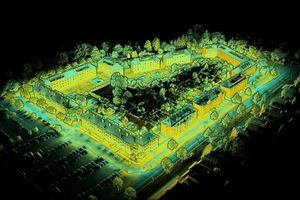  Visualisierung des Gebäude-Ensembles mit den Daten des digitalen Aufmaßes 