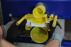  Für eine vorausschauende Planung wurde in alle Kästen die Power &amp; Connect Box integriert, sodass Stromanschlüsse am WC verfügbar sind 