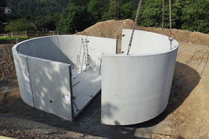  Beispiel 2, Burgk, Stadt Schleiz/Thüringen: Unterirdischer Löschwasserbehälter aus Betonfertigteilen, 100 m³ Fassungsvermögen 