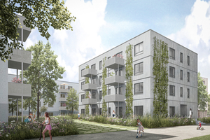  Die Visualisierung stellt das vom Architekturbüro Arnold und Gladisch entwickelte „Typenhaus Eco“ dar 
