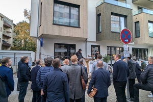  Zu unserem Gipfeltreffen gehörte diesmal auch eine exklusive Baustellenbesichtigung im aufstrebenden Frankfurter Stadtteil Ostend 