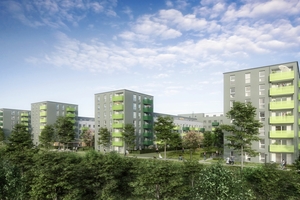  Im Kelsterbacher Quartier Mainhöhe entstanden 237 bezahlbaren Mietwohnungen.  