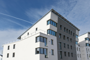 Der gehobene architektonische Stil ist, neben dem nachhaltigen Energiekonzept, ein Kennzeichen der Wohnanlage in Schallstadt 