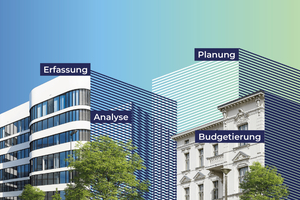  Für eine strategische bauliche Instandhaltung und energetische Sanierung sind Daten unbedingt erforderlich. Die Software erleichtert nicht nur deren Erfassung und Analyse, sondern unterstützt auch die Planung geeigneter Maßnahmen und deren Budgetierung 