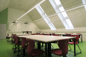  Angenehme Schulatmosphäre inklusive: Die neuen Klassenzimmer sind lichtdurchflutet und mit einer sehr guten Akustik ausgestattet 