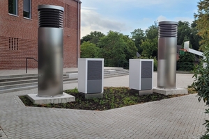  Machen sich gut im Außenbereich des Schulkomplexes: die Monoblock-Geräte Brötje BLW NEO 18 
